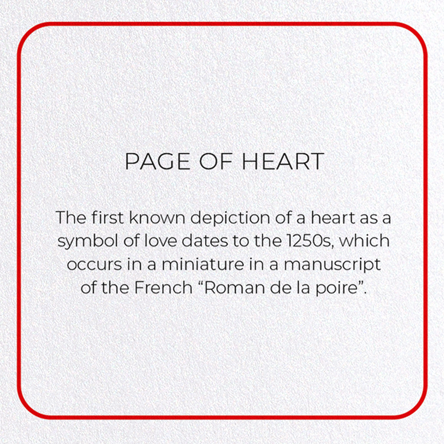 PAGE OF HEART