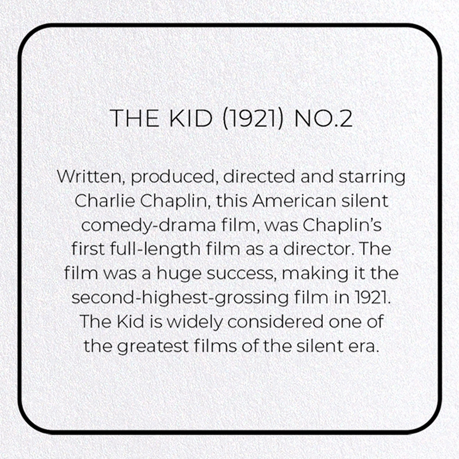 THE KID (1921) NO.2