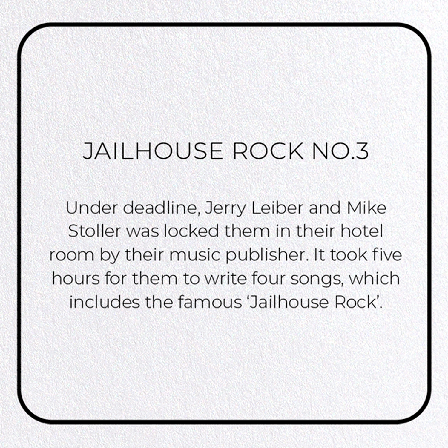 JAILHOUSE ROCK NO.3