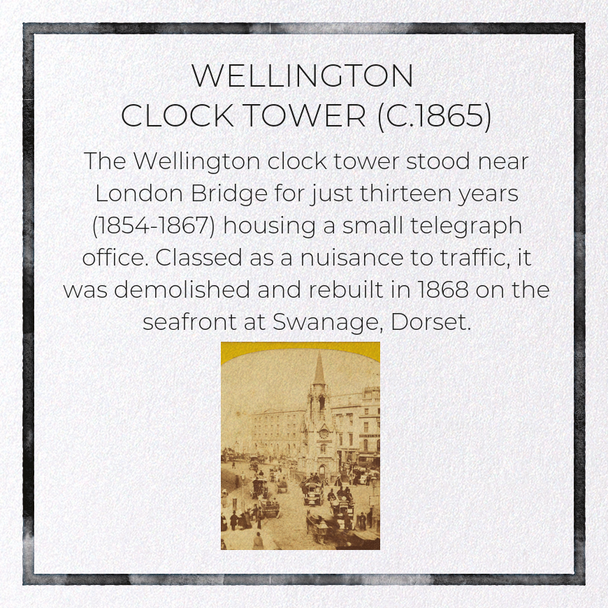 WELLINGTON CLOCK TOWER (C.1865)