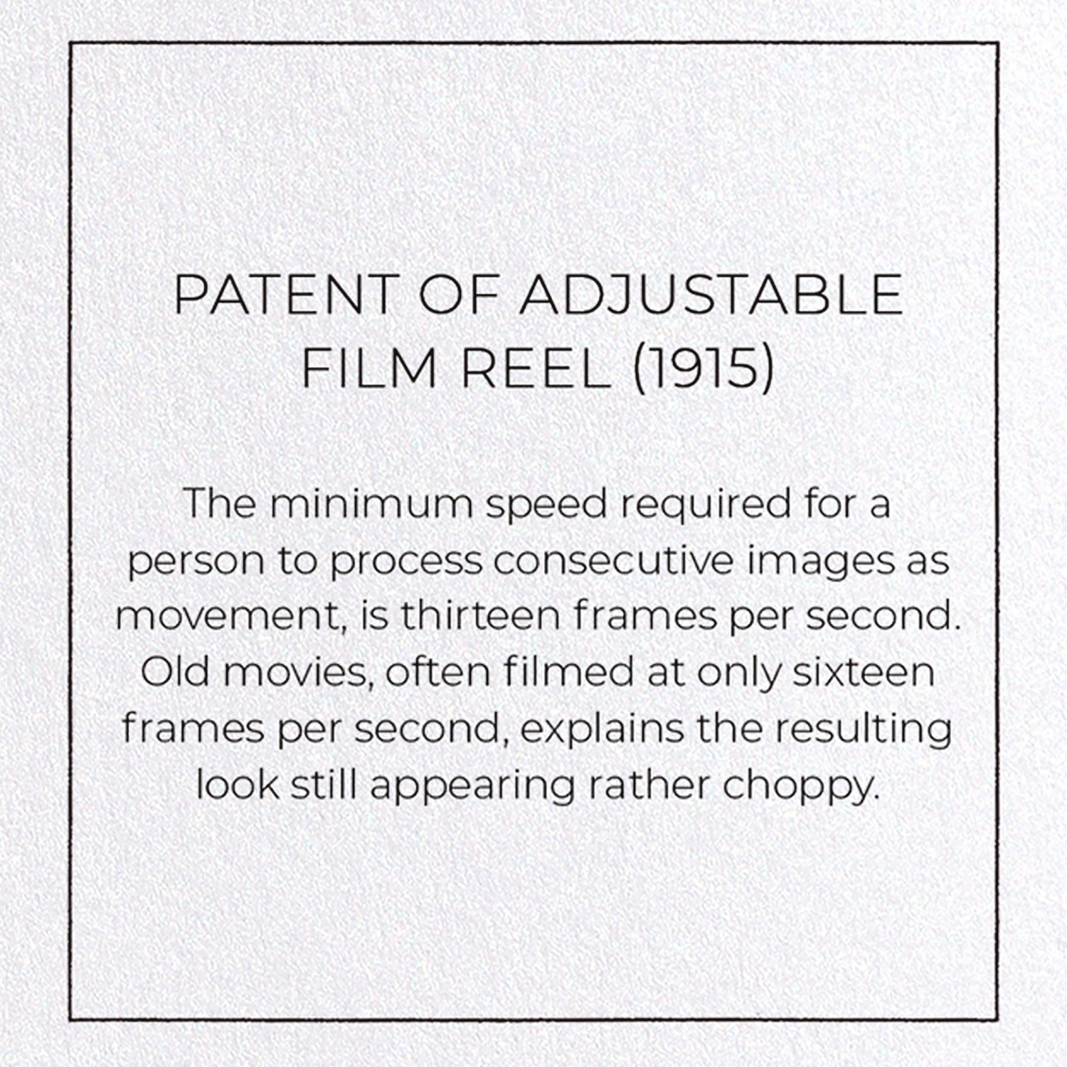 PATENT OF ADJUSTABLE FILM REEL (1915)