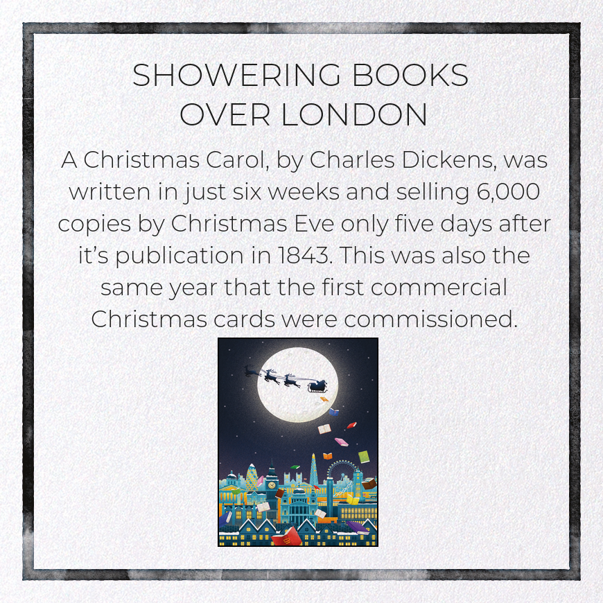 SHOWERING BOOKS OVER LONDON