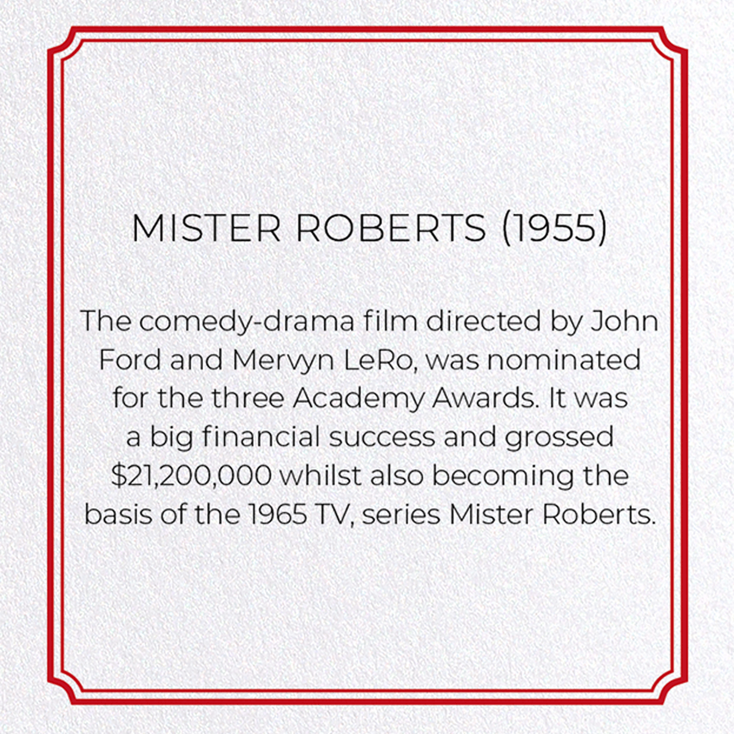 MISTER ROBERTS (1955)