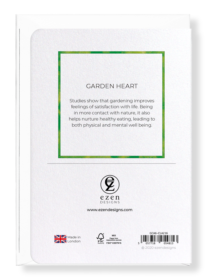 Ezen Designs - Garden heart - Greeting Card - Back