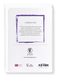 Ezen Designs - Purple iris - Greeting Card - Back