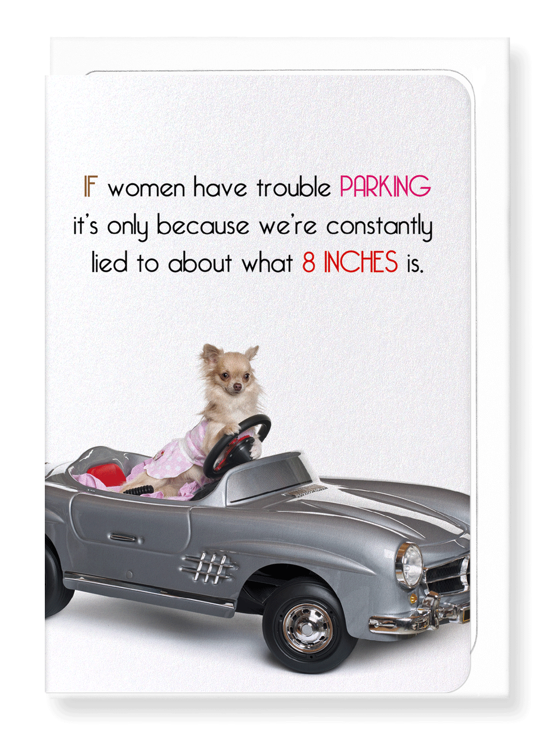 Ezen Designs - Parking and 8 inches - Greeting Card - Front