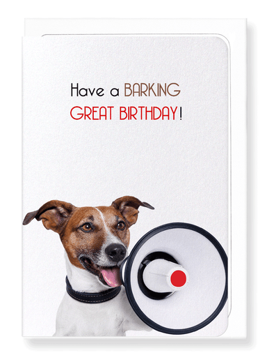 Ezen Designs - A barking birthday - Greeting Card - Front