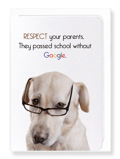 Ezen Designs - Parents and google - Greeting Card - Front