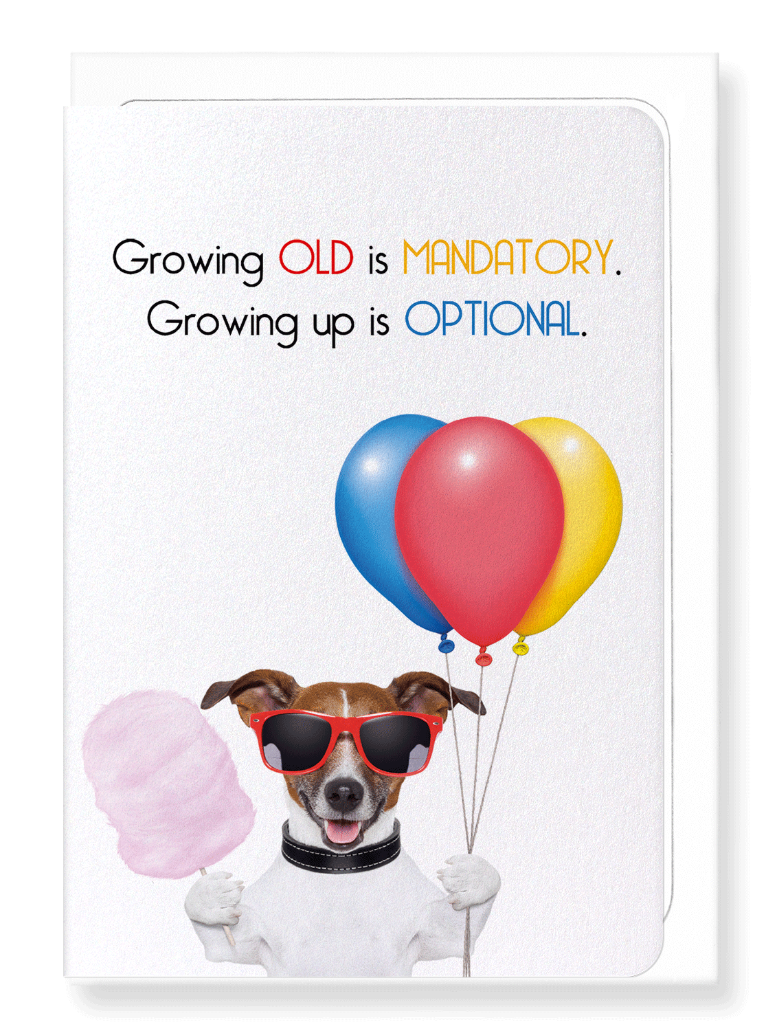 Ezen Designs - Growing up is optional - Greeting Card - Front