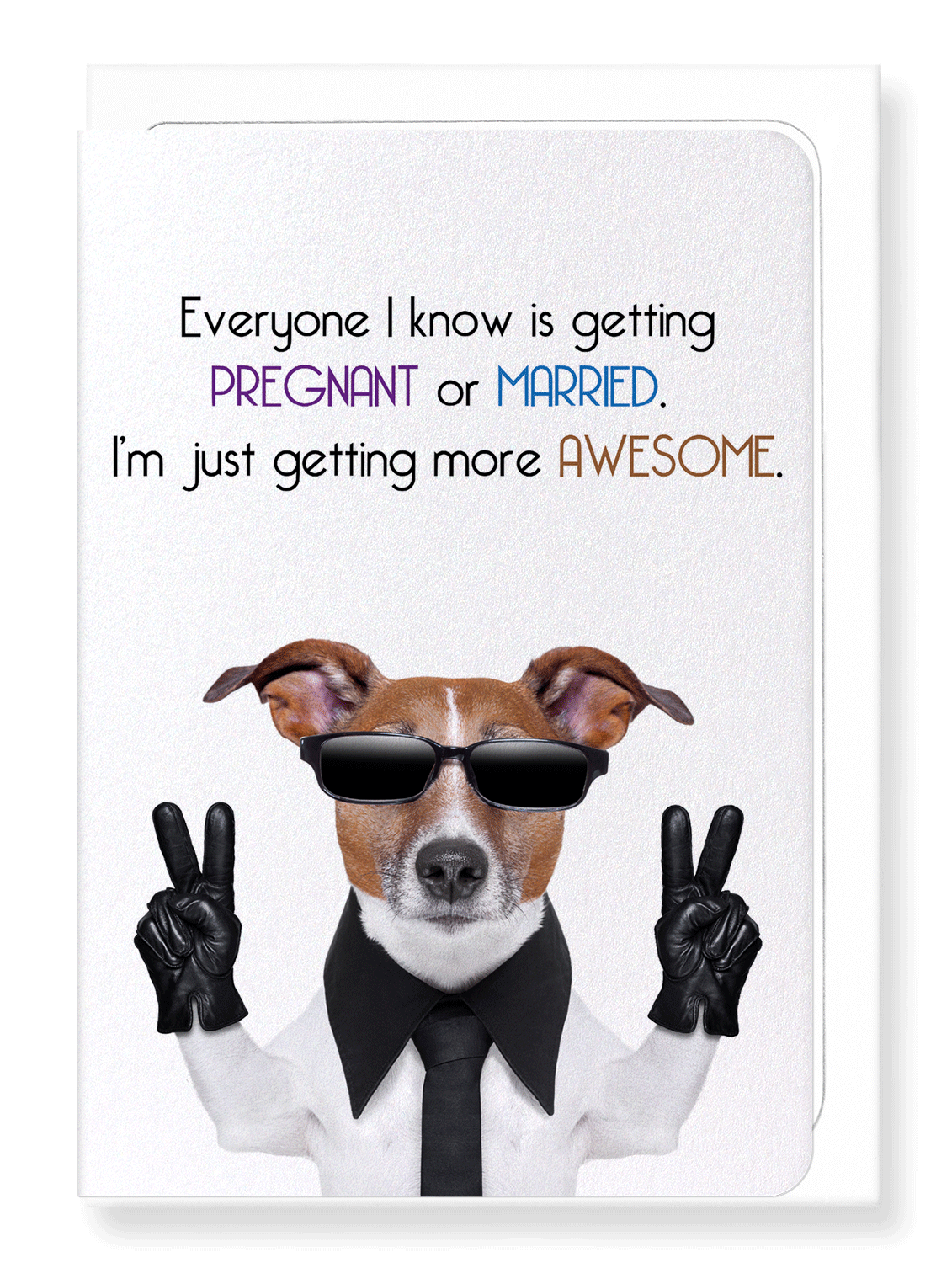 Ezen Designs - Getting more awesome - Greeting Card - Front