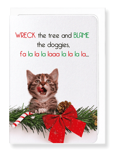 Ezen Designs - Blame the doggies - Greeting Card - Front