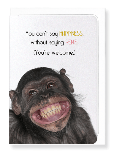 Ezen Designs - Happy penis - Greeting Card - Front