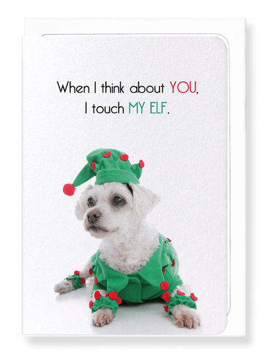 Ezen Designs - Touch my elf  - Greeting Card - Front