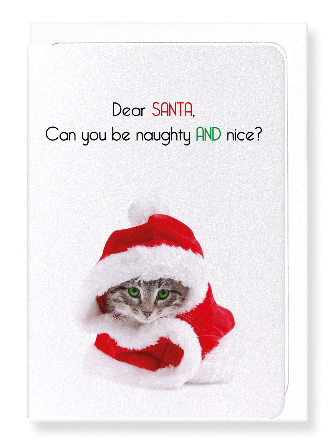 Ezen Designs - Naughty and nice - Greeting Card - Front