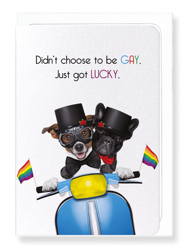 Ezen Designs - Lucky and gay - Greeting Card - Front