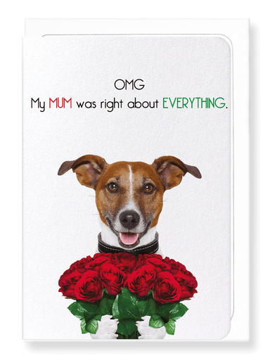 Ezen Designs - Mum always right - Greeting Card - Front