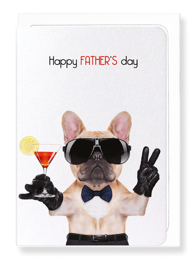 Ezen Designs - Happy father's day frenchie - Greeting Card - Front