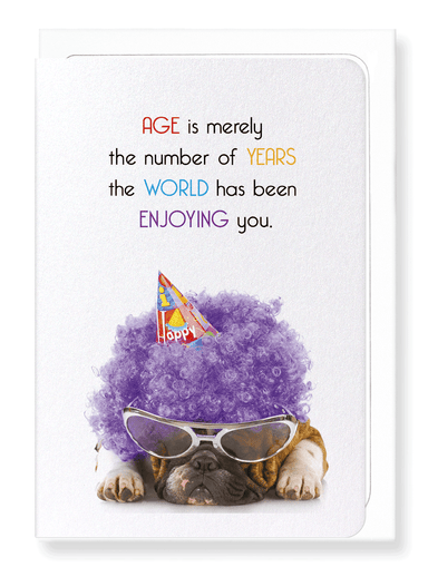 Ezen Designs - Age is merely a number - Greeting Card - Front