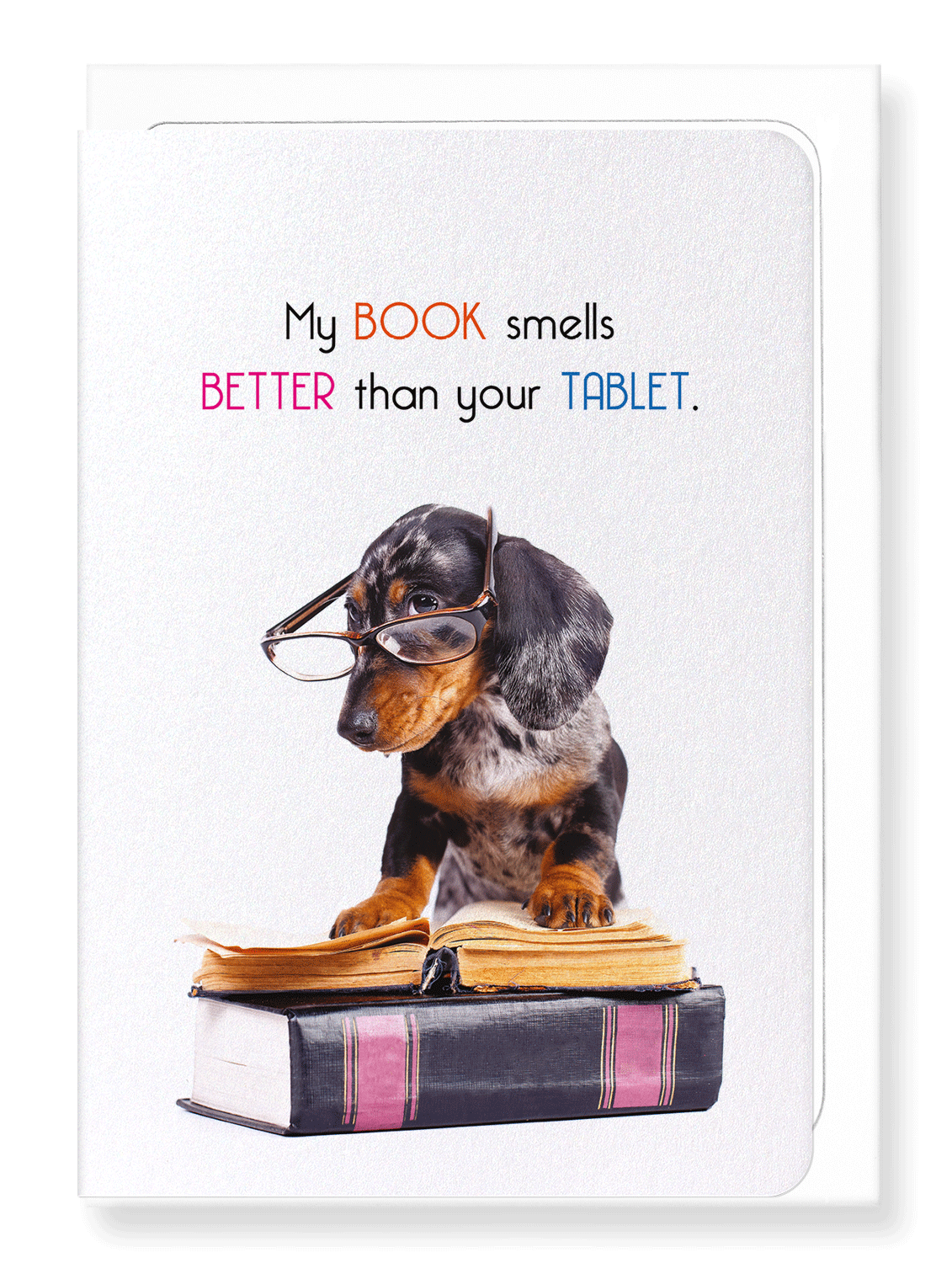 Ezen Designs - Books smell better - Greeting Card - Front