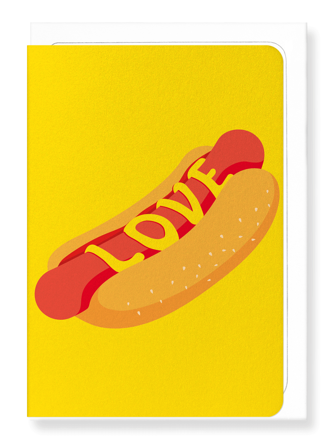 Ezen Designs - Hot dog of love - Greeting Card - Front