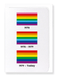 Ezen Designs - History of rainbow pride flag - Greeting Card - Front