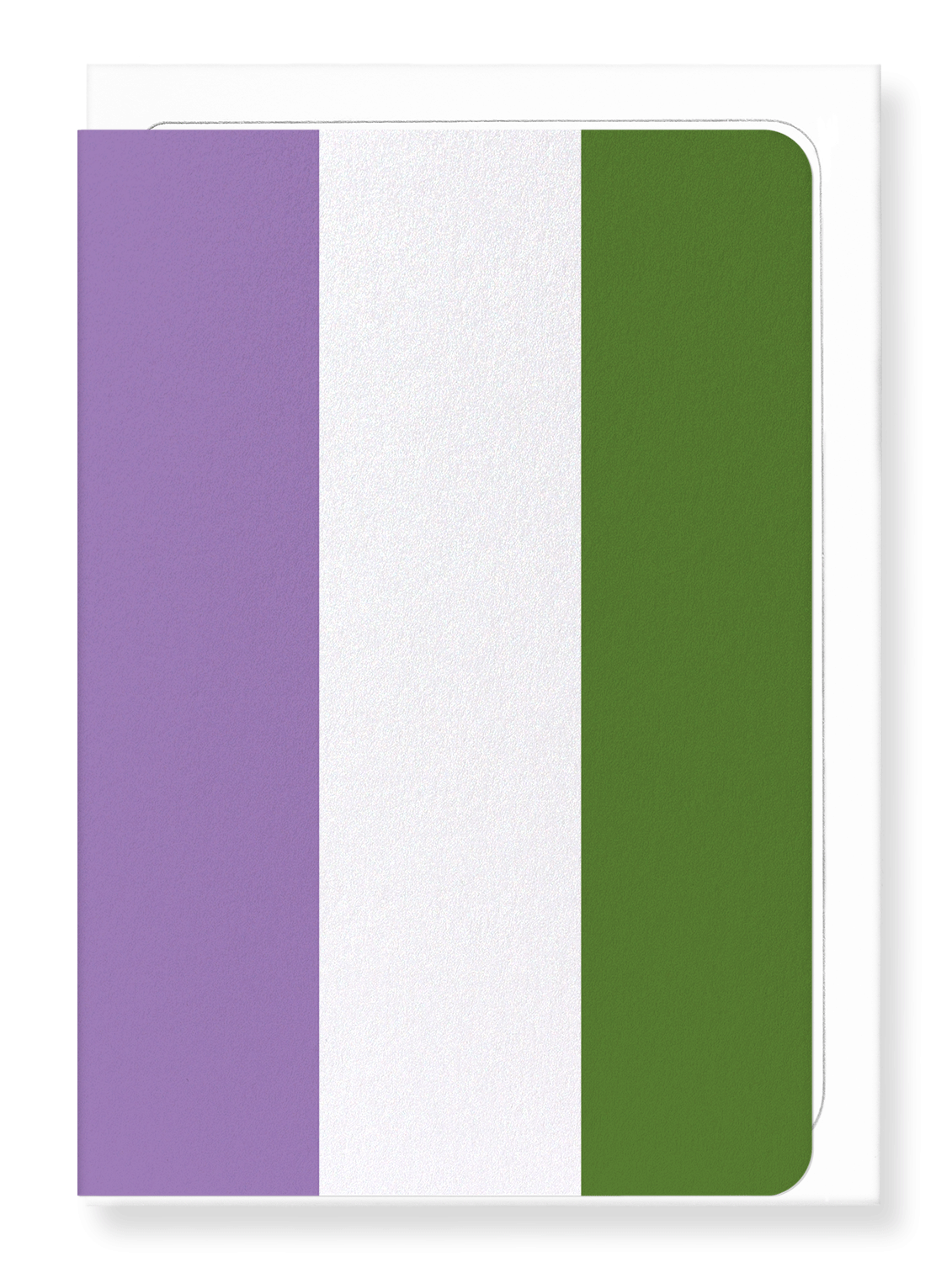 Ezen Designs - Genderqueer pride flag - Greeting Card - Front