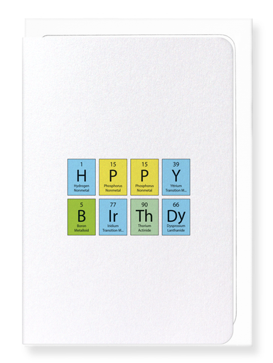 Ezen Designs - Elements Expressing Birthday Wishes - Greeting Card - Front
