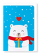 Ezen Designs - Smiling polar bear - Greeting Card - Front