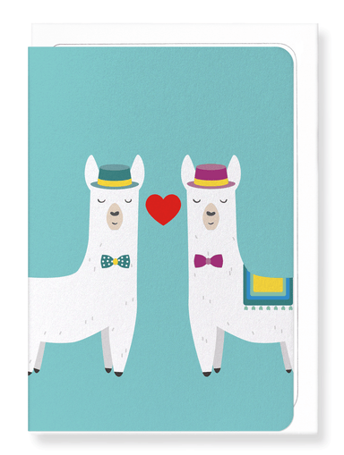 Ezen Designs - Mr & mr llamour - Greeting Card - Front