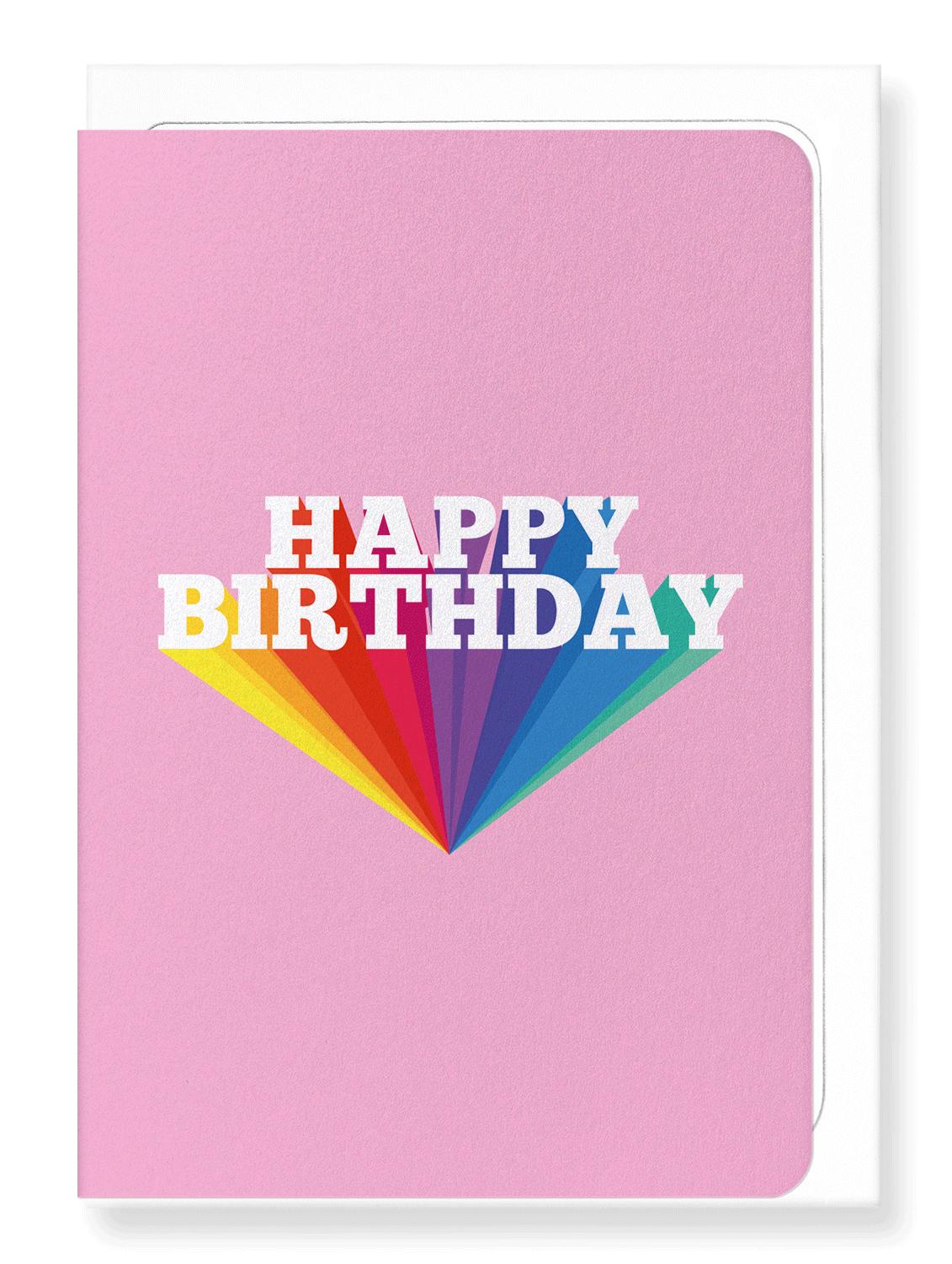 Ezen Designs - Happy birthday in pink - Greeting Card - Front