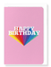 Ezen Designs - Happy birthday in pink - Greeting Card - Front