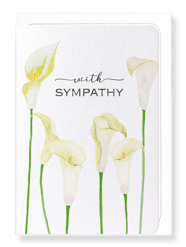Ezen Designs - Calla lily of sympathy - Greeting Card - Front