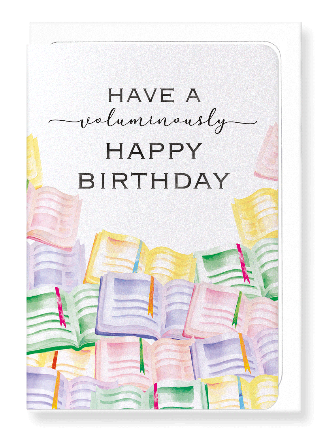 Ezen Designs - Voluminous birthday - Greeting Card - Front