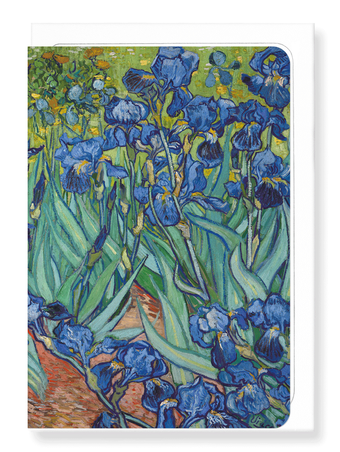 Ezen Designs - Irises by van gogh - Greeting Card - Front