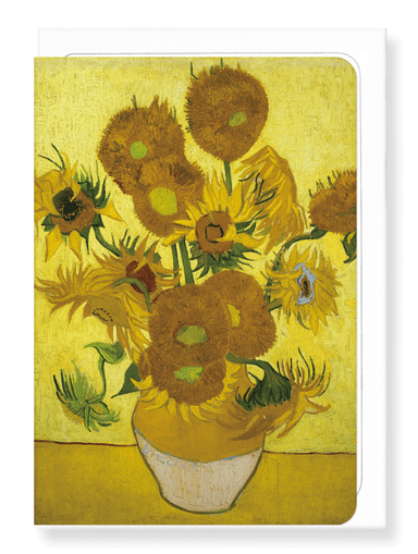 Ezen Designs - Sunflowers by van gogh - Greeting Card - Front