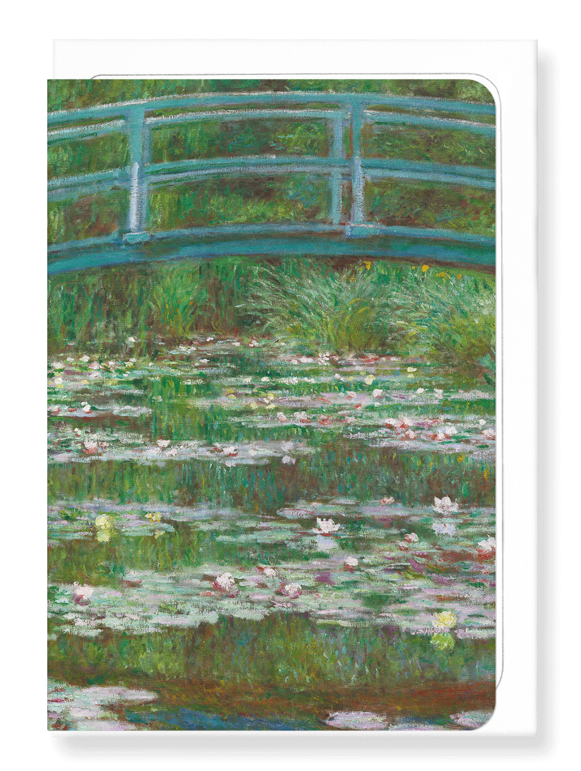 Ezen Designs - Japanese footbridge by monet - Greeting Card - Front