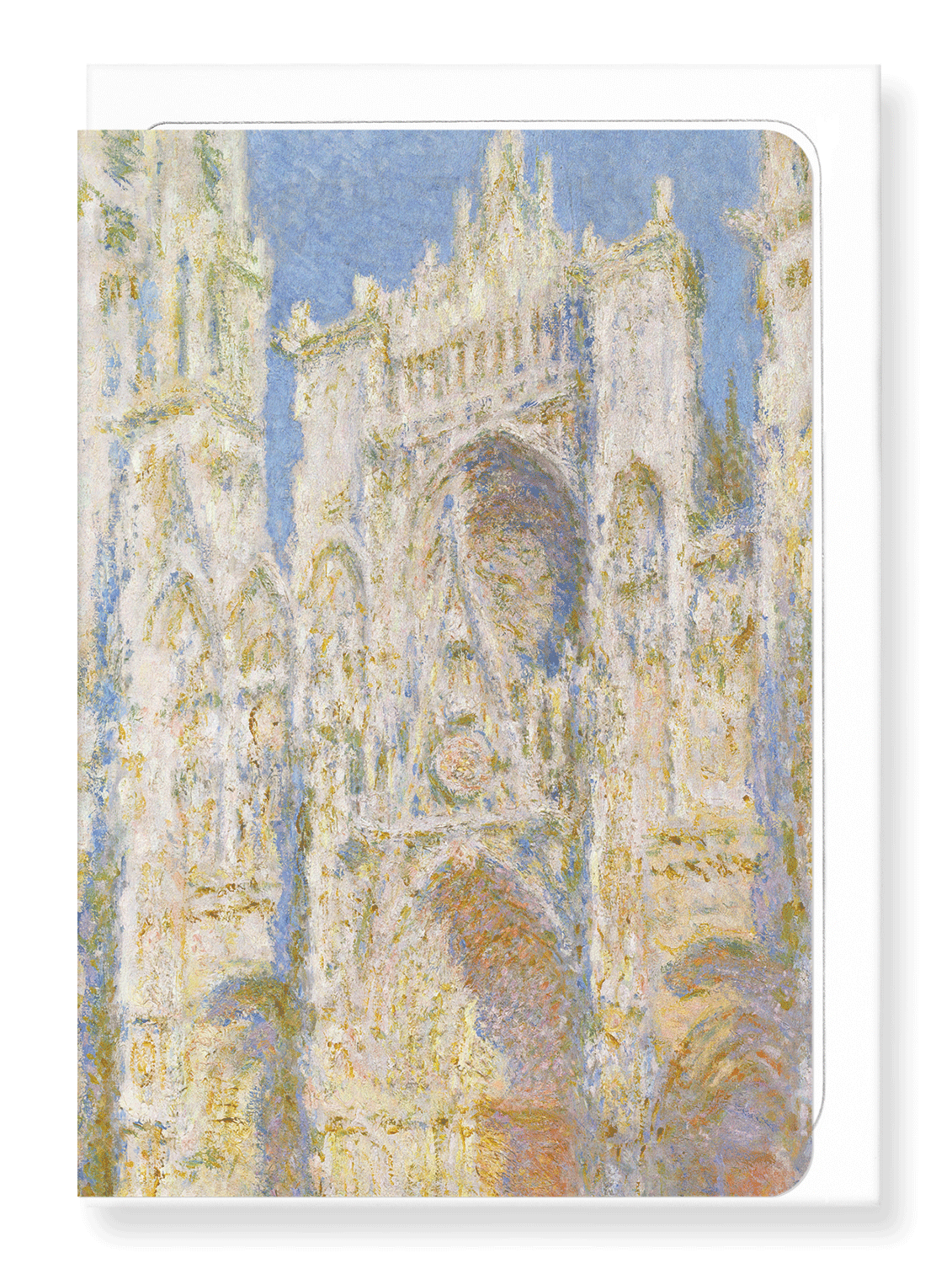 Ezen Designs - Rouen cathedral west façade by monet - Greeting Card - Front