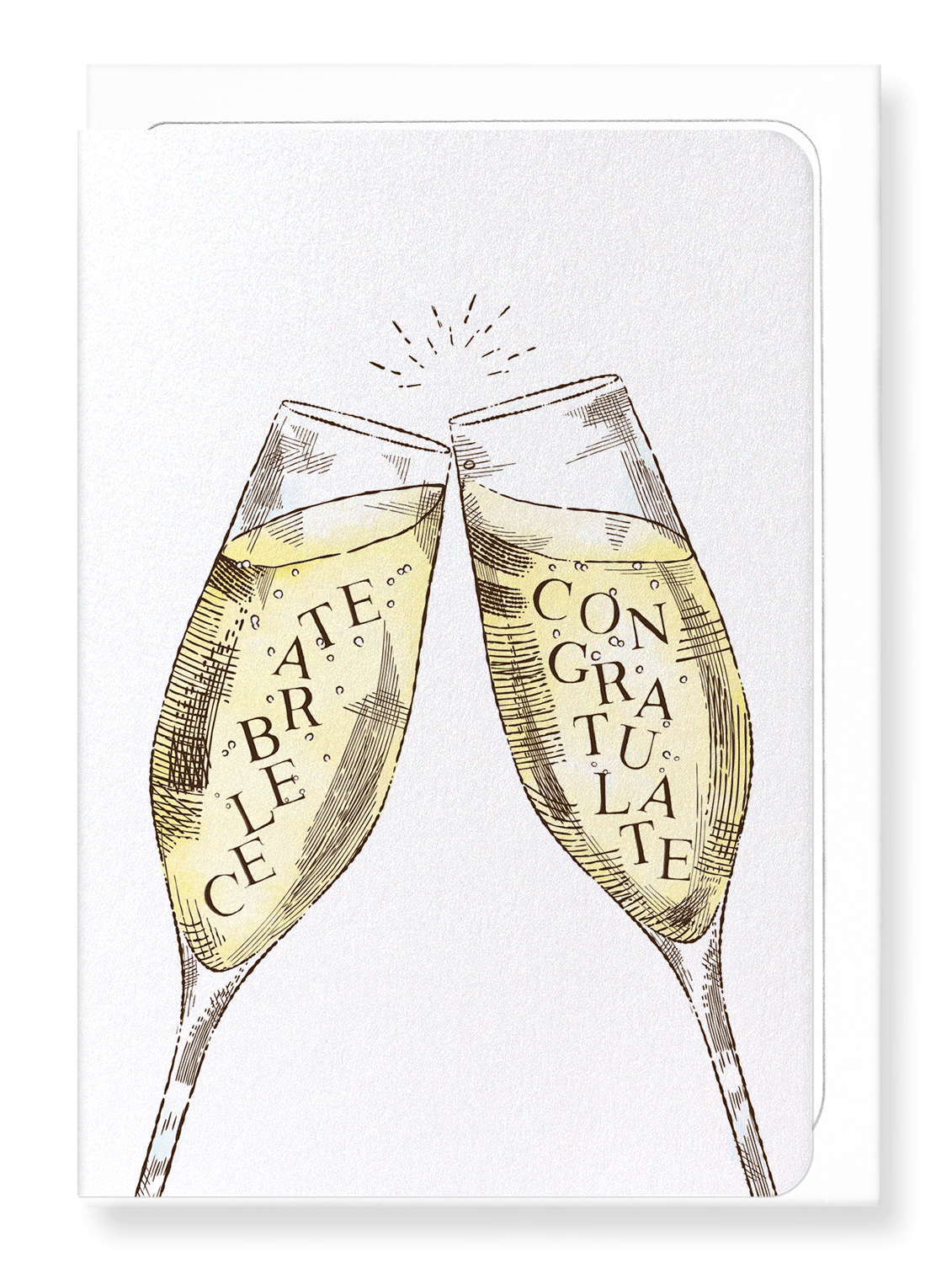 Ezen Designs - Celebrate with champagne - Greeting Card - Front