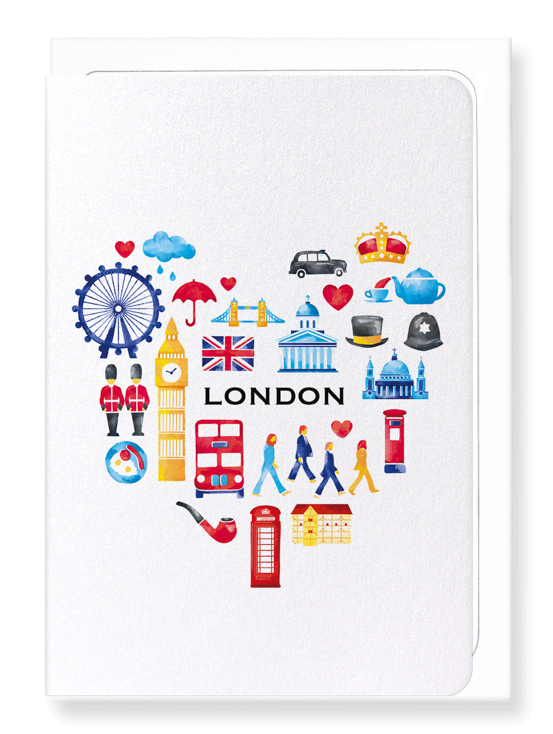 Ezen Designs - Heart of london - Greeting Card - Front