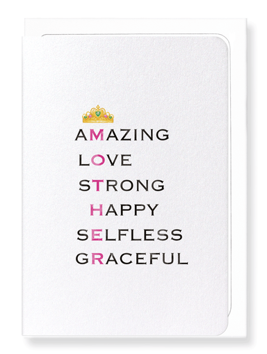 Ezen Designs - Amazing mother - Greeting Card - Front
