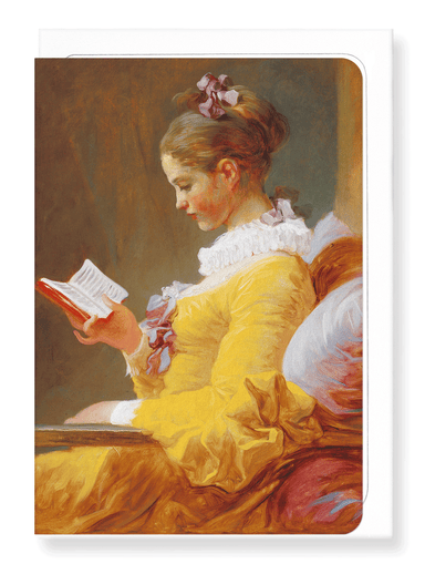 Ezen Designs - Young girl reading c.1769 - Greeting Card - Front