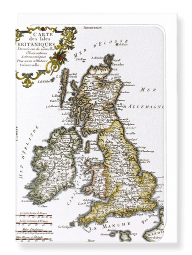 Ezen Designs - British isles (c.1760) - Greeting Card - Front