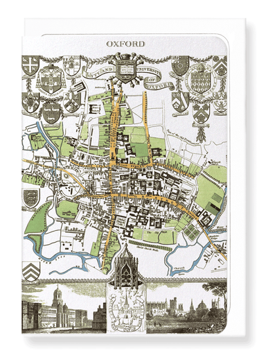 Ezen Designs - City of oxford (1837) - Greeting Card - Front