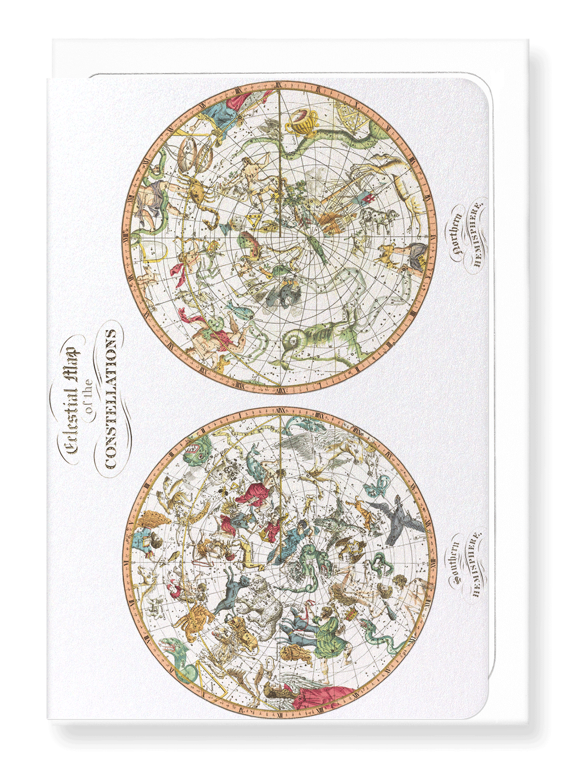 Ezen Designs - Celestial map (1820) - Greeting Card - Front