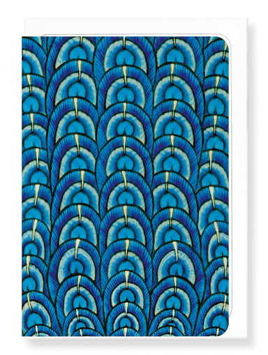Ezen Designs - De morgan peacock - Greeting Card - Front