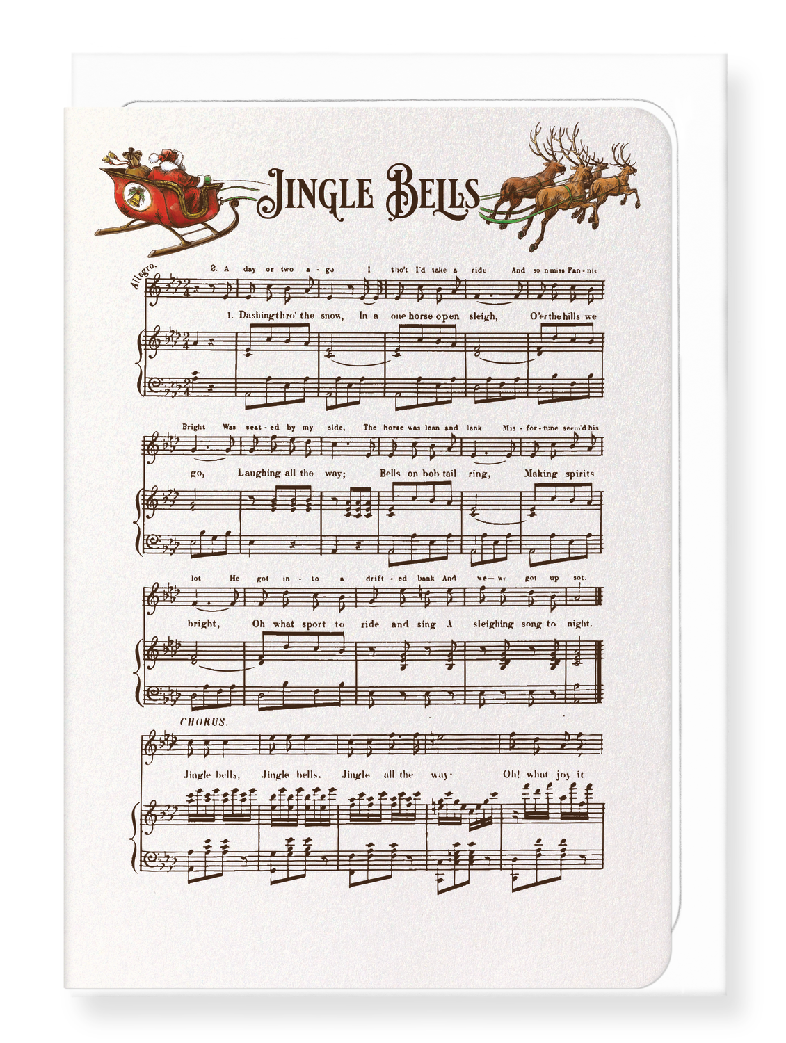 Jingle bells music score - Ezen Designs