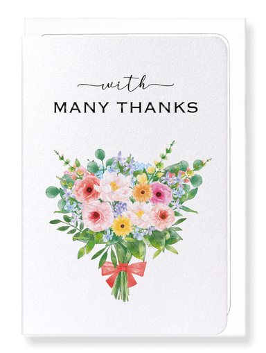 Ezen Designs - Bouquet of thanks - Greeting Card - Front