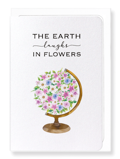 Ezen Designs - Earth and flowers - Greeting Card - Front