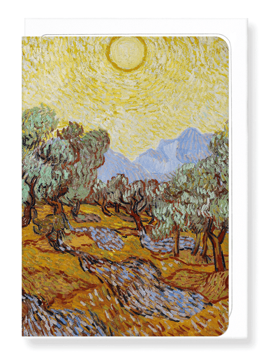 Ezen Designs - Olive Trees (1889) No 2. - Greeting Card - Front