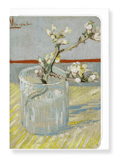 Ezen Designs - Sprig of flowering almond in a glass (1888) - Greeting Card - Front